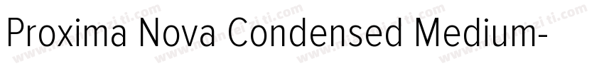 Proxima Nova Condensed Medium字体转换